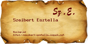 Szeibert Esztella névjegykártya